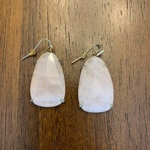 Kendra Scott pink quartz earrings